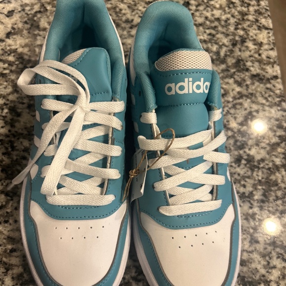 Shoes - Blue and White Adidas